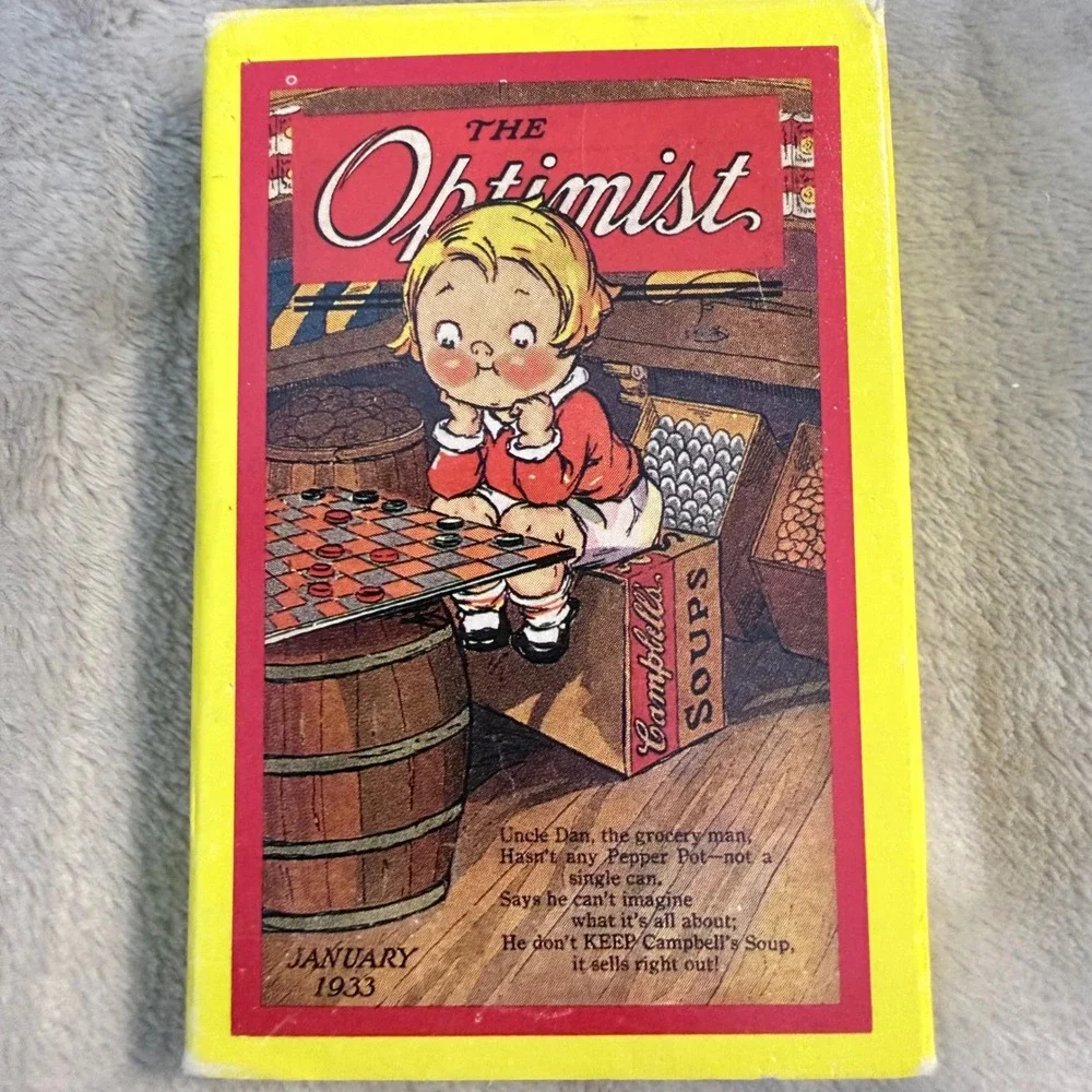 Vintage 1993 Campbell's Soup Optimist Playing Cards Advertising Deck